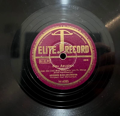 Elite 1930s Switzerland - Biau Aeuglein / Dessauer  10" Shellac 78RPM Record - V - Image 1 of 4