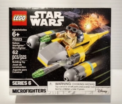 Lego Star Wars Naboo Starfighter Microfighter 75223 Kit de Construcción 62 Piezas Retirado Foto 1 de 4
