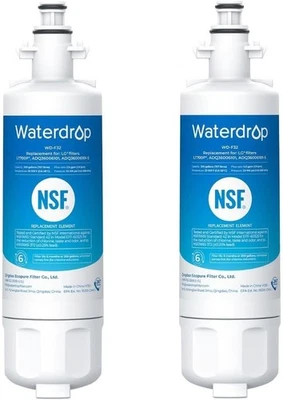 2 Waterdrop WD-F32 LG Filters for LT700P, ADQ36006101, Factory Sealed  1 Pair - Image 1 of 2