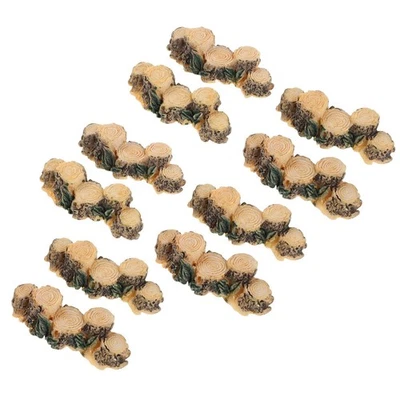  10 Stück Mini-Baumstumpf: Miniatur-Baumstumpf-Harz-Ornamente, winzige Figuren - Bild 1 von 4