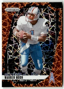 2024 Panini Prizm NFL Football No. 298 Warren Moon Orange Laser Prizm - Bild 1 von 2