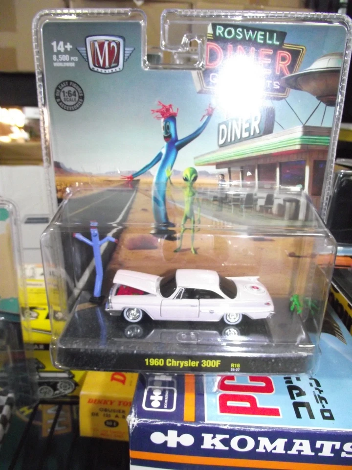 Chrysler 300F 1960 M2 1/64 blanco diorama r16 nuevo en caja Foto 1 de 1