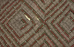 Vintage Cutter Quilt Stück 19” x 29” frühe Stoffe selbstgesponnen Rückseite # 1 - Bild 1 von 11