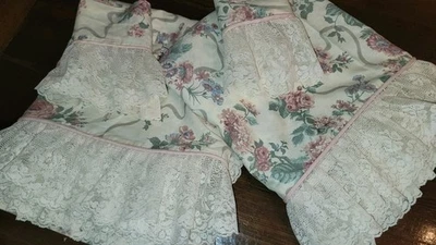 Juego 4 Cortinas Croscill Elizabeth Gris Victoria 59"x 85" Paneles COUNTRY COTTAGE Foto 1 de 4