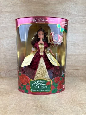 Muñeca Barbie Bestia Bella Disney Holiday Princess Belle Disney 1997 nueva en caja 16710 ENVÍO GRATUITO Foto 1 de 4