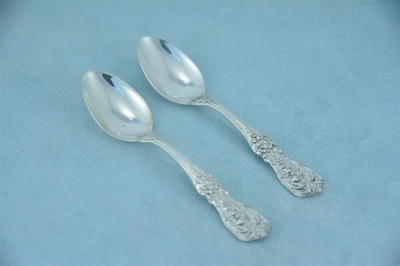 2 cucharas Demitasse Reed & Barton Francis I Sterling 4-1/4" nueva marca sin monograma Foto 1 de 4