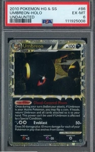 Pokémon HG & SS Undaunted #86 Umbreon Holo 2010 PSA 6 EX-MT - Imagen 1 de 2
