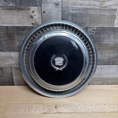 凯迪拉克 Eldorado 车轮盖轮毂盖黑色 1976 1977 1974 1975 76 77 78 74 — 第 1/4 张图片