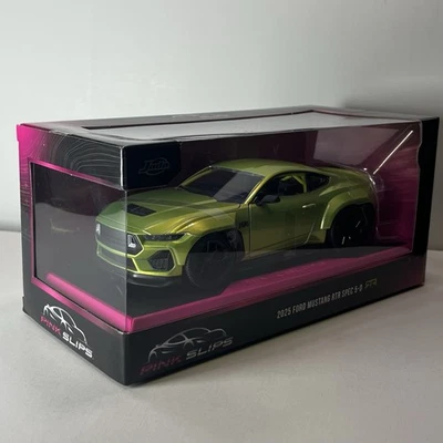 Jada Pink Slips 2025 Ford Mustang RTR Spec 5 1:24 modelo verde fundido - Imagem 1 de 4
