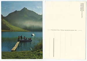 15956 - Schwarzsee - Brume matinale sur le Lac-Noir - alte Ansichtskarte - Picture 1 of 1