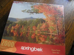 2001 Springbok Hallmark 2000~Pc Jigsaw Puzzle FALL FOLIAGE Leaves~Lake~Mt~~NIB!! - Picture 1 of 6