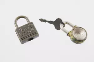 Vintage Ricardo Beverly Hills Mini Luggage Padlock With Key - Picture 1 of 6