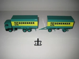 Herpa H0 859179 - Camión MAN F90 con remolque "Schenker" - Imagen 1 de 13
