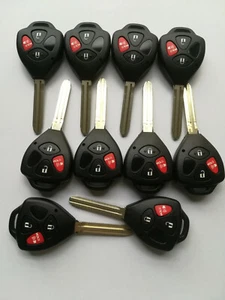 10*Key Shell for Toyota 4RUNNER HIGHLANDER YARIS RAV4 HYQ12BBY SCION TC MOZB41TG - Picture 1 of 1