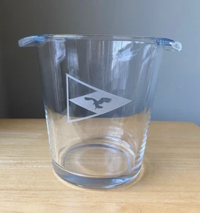 CARNEGIE ABBEY/AQUIDNECK CLUB 7.5" Glass Ice Bucket - EUC - Picture 1 of 7