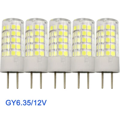 5pcs GY6.35 LED Light Bulbs 64-2835 Lights Lamp AC/DC 12V GX6.35 T5 5W - Image 1 of 4
