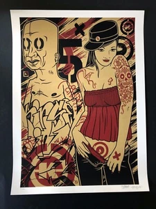 Mike Giant x Dave Kinsey Bomb 2005 Screen print Rare Shepard Fairey - Picture 1 of 5