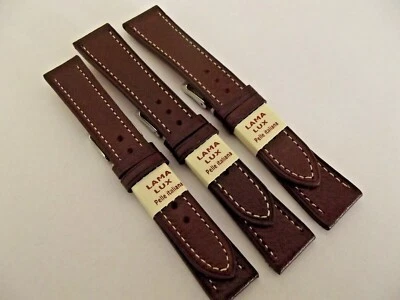 EW2009 Cinturini vera pelle italy marrone lama lux ansa 18-20-22mm watch orologi correa