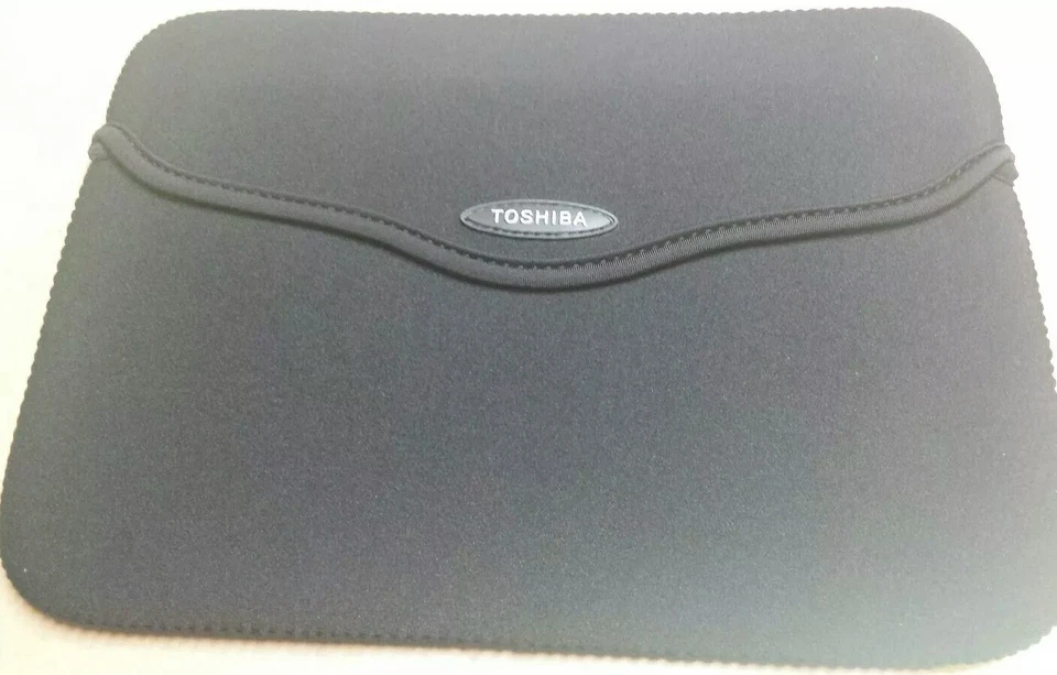 TOSHIBA 11.6" Black Soft Neoprene Sleeve Case Cover Pouch Bag PA1486U-1SN1 - Image 1 of 4