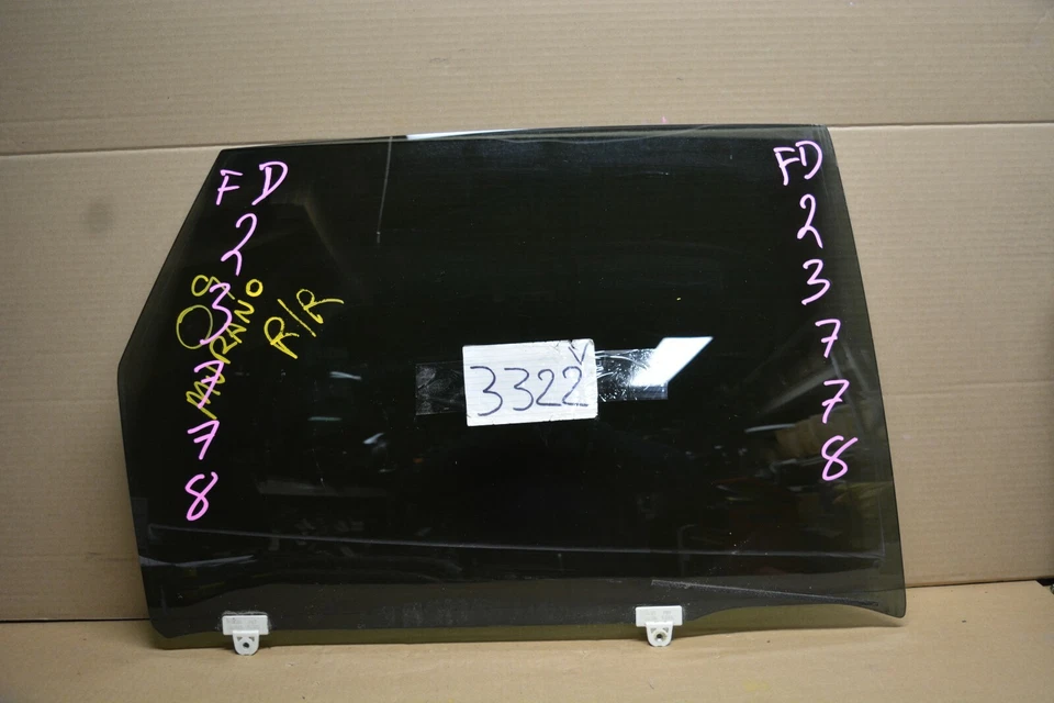 Nissan Murano 2009 2010 lado del pasajero trasero puerta usada vidrio #3322-V  Foto 1 de 1