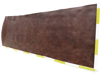 Lederhaut FETTLEDER BRAUN VINTAGE 115x40 1,2mm Rindleder Dickleder LARP Fell - Bild 1 von 2