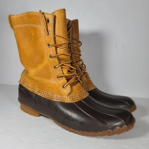 SCARPA DA CACCIA MAINE vintage LL Bean donna taglia 10 ottime condizioni "Bean Boot" - Foto 1 di 15