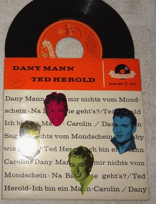 EP-Single: Dany Mann / Ted Herold - Ich bin ein Mann, 1959, 1,- - Bild 1 von 2