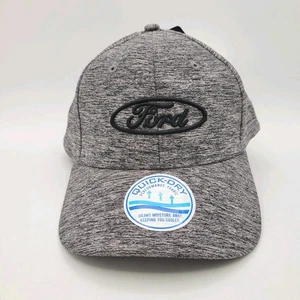 NEW! FORD QUICK-DRY Officially Licensed Gray Snapback Hat One Size Gray - Picture 1 of 11