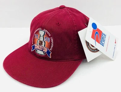 Vintage 1998 Sports Specialties NHL Stanley Cup Hockey Strapback Hat NEW w/Tags - Image 1 of 4