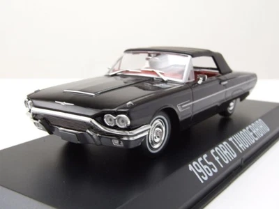 Ford Thunderbird Cabriolet 1965 Nero Modellino 1:43 Greenlight Collezionabile - Immagine 1 di 4