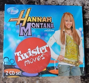Twister Moves Game Hannah Montana Edition Disney Channel 2008 EUC Double CD ONLY - Picture 1 of 3