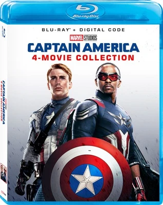 Captain America 4-Movie Collection (Blu-ray + Digital) NEW - Image 1 of 4