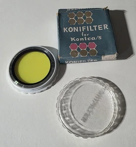 Konica Konifilter Y1 SY48.C Slim Filter - Great Vintage Find - WoW LQQK!! RARE!! - Picture 1 of 22