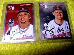 2023 Topps Chrome Platinum Anniversary Baseball JOSE RAMIREZ + STEVEN KWAN MINT - Picture 1 of 3