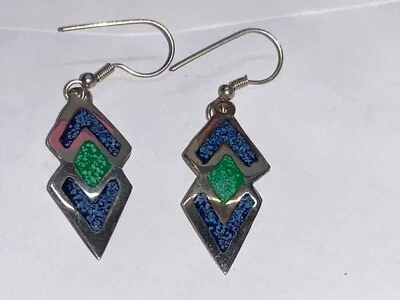 🌸 Brincos pendurados femininos de prata esterlina 925 leves de penas (E17) 🌸 - Imagem 1 de 4