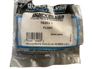 Genuine Mercury Quicksilver 16253-1 Float OEM New Factory Parts - Picture 1 of 2