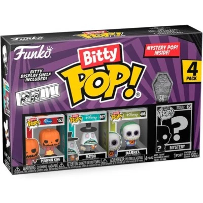 Blister 4 figuras Bitty POP Disney Pesadilla Antes de Navidad Pumpkin King - Imagen 1 de 4