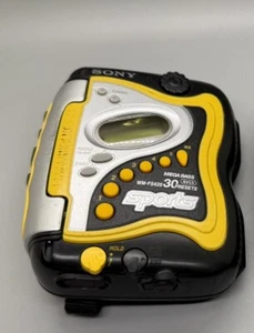 SONY WM-FS420 Mega Bass AM/FM Sports Walkman Yellow Cassette Tape Untested As Is - Picture 1 of 3