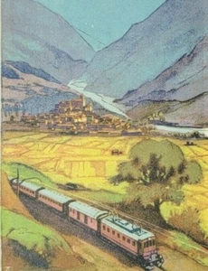 Ferrocarril El Ferrocarril Berna-Lötschberg-Simplon (BLS) Folleto Mapa ferroviario grande - Imagen 1 de 6