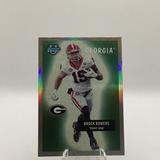 Brock Bowers 2023 Bowman Chrome U 1955 Retro #55BF-3 Georgia Refractor 