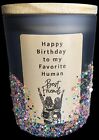 Happy Birthday Best Friend Favorite Human Sparkle Glow Jar