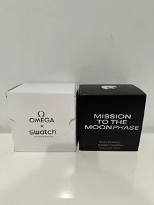 Swatch X Omega Speedmaster Mission To Moonphase Snoopy Black — SO33B700 - Picture 1 of 7