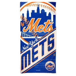 NEW YORK METS COOPERSTOWN MLB SPECTRA BEACH TOWEL 30"X60" COTTON PLUSH - Picture 1 of 1
