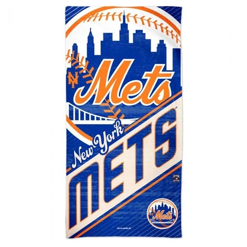 NEW YORK METS COOPERSTOWN MLB SPECTRA BEACH TOWEL 30"X60" COTTON PLUSH Cover
