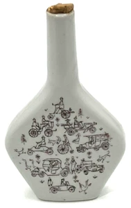 Vintage Escorial Grün Bottle Riemerschmid .05 L Germany Liqueur Porcelain Empty - Picture 1 of 14