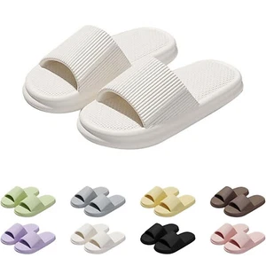 Slippers For Women And Men Pillow Slippers Shower Shoes Indoor Slides Bathroom - Picture 1 of 44