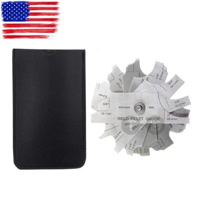 7piece Fillet weld set gage RL gauge Welding Inspection Test Ulnar Metric & inch - Image 1 of 4