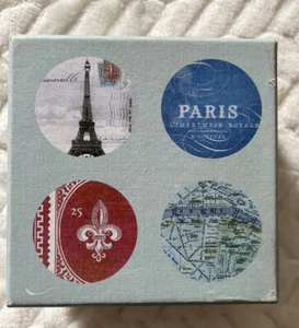 Fringe Studio Coasters Paris Travel Set Of 4 - Picture 1 of 9
