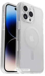 otterbox 14 Pro with Symmetry Series+ phone case clear gliter - Foto 1 di 3