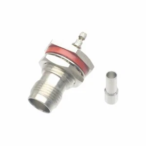 Coaxial connector TNC female Real Mount Jack Bulkhead LMR100 RG174 RG316 Cable - Picture 1 of 4